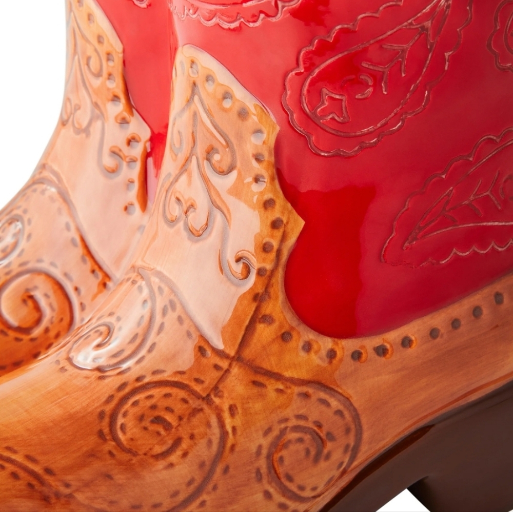 🎁 New Pioneer Woman Boots and Hat Cookie Jar - Picture 6 of 7